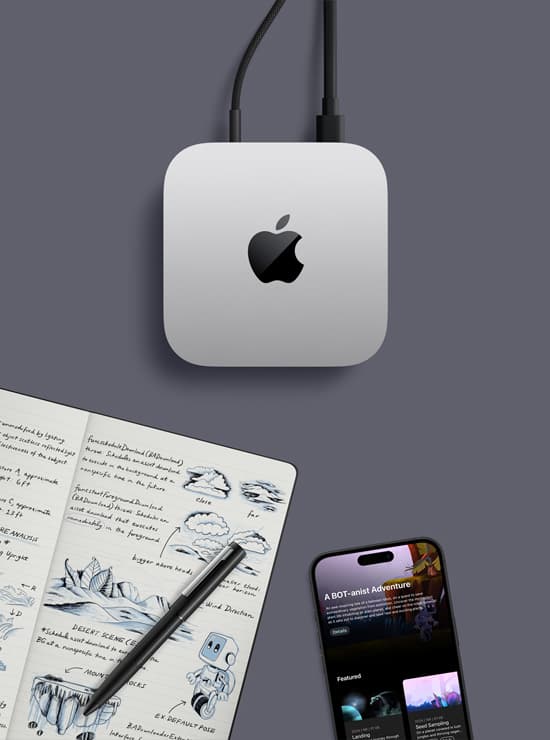 Apple Mac Mini workstation for expanded Apex Blue website operating platform workflows