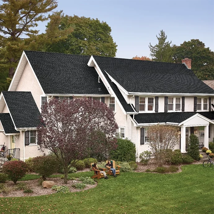 Residential home with a GAF asphalt shingle roof